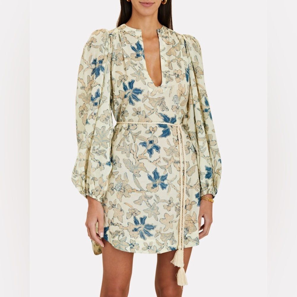 Ulla Johnson Nerissa Floral Cotton-Blend Coverup Dress Multi Women's Size S NWT